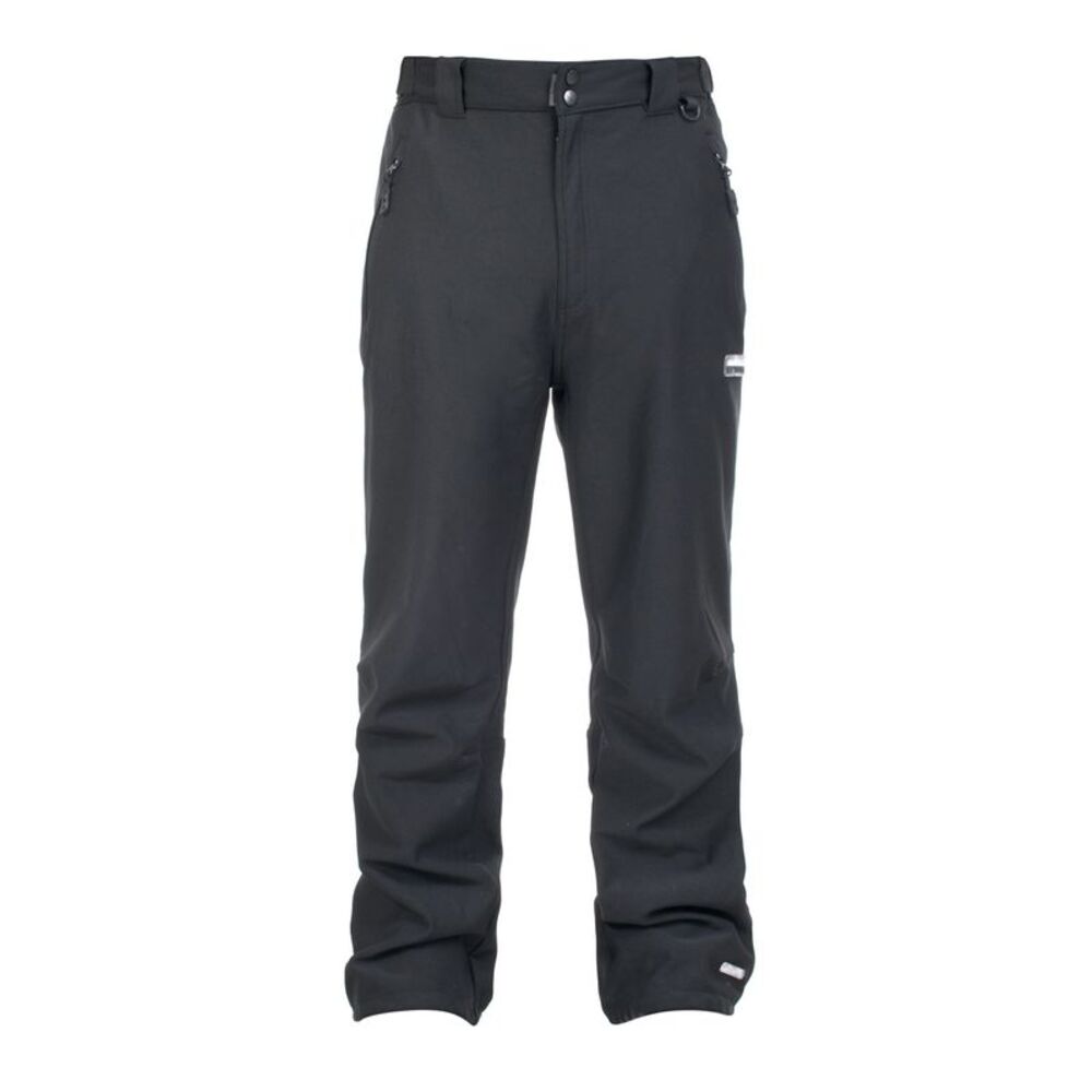 Trespass Mens Hemic Water Resistant Softshell Trousers / Black